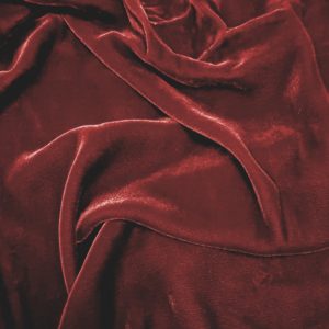 Denholme Velvets Viscose Silk Stretch Velvet 20194 9260P Black Red